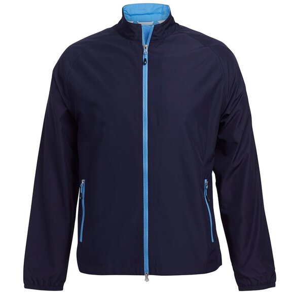 Pebble Beach Performance Men's Full Zip Wind Jacket Navy Blue Size XXXL 3X NWT - Picture 1 of 8